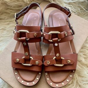Anthropologie sandal sz 8 fit like a 7.5